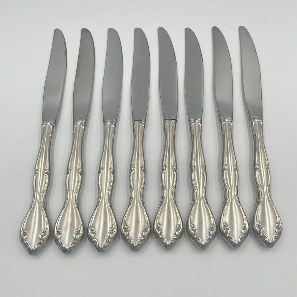 8 QTY Oneida USA CANTATA Dinner Knives Stainless Steel Replacement Flatware 9